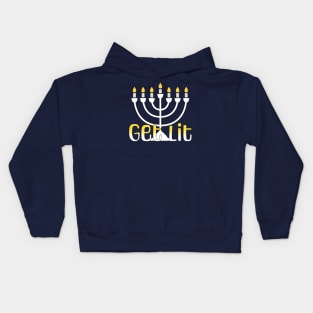 Get Lit - Hanukkah Menorah Kids Hoodie